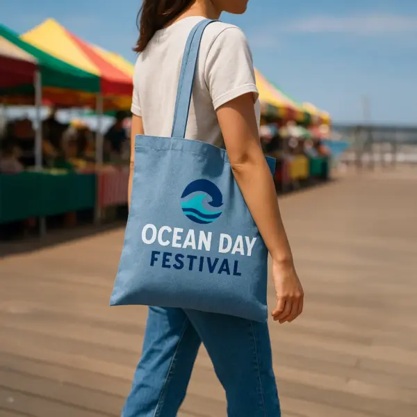 100% Recycled Cotton Shopper Tote Bag
