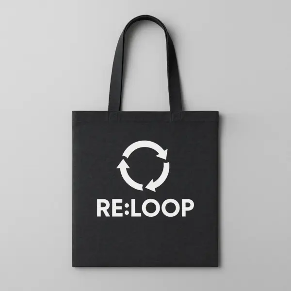 100% Recycled Cotton Shopper Tote Bag - Image 3