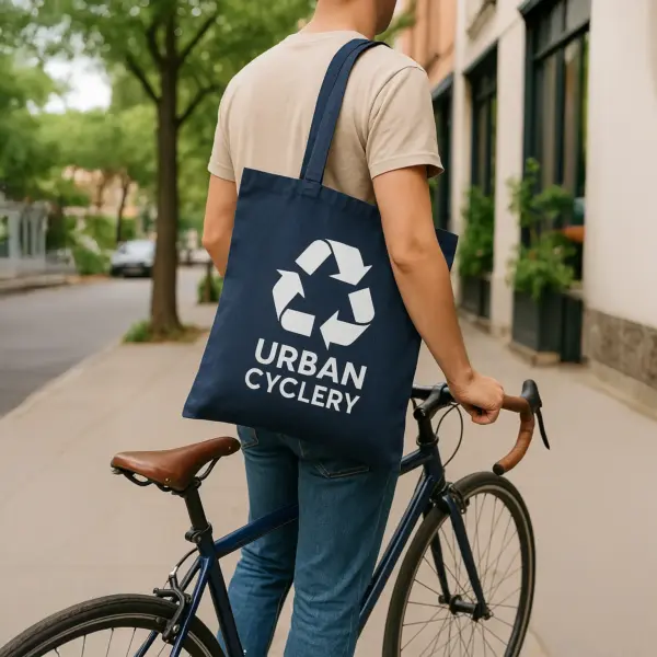 100% Recycled Cotton Shopper Tote Bag - Image 5